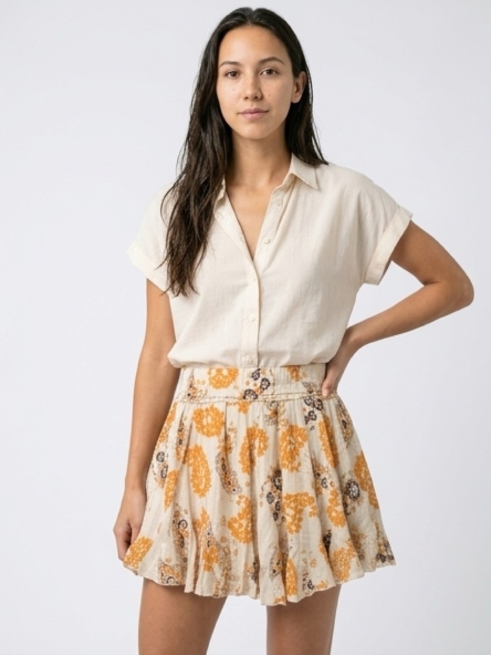 Bishop + Young Splendor Flare Skirt In Montecito / NWT / Size XS